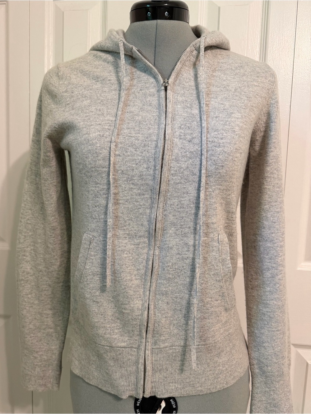J. Crew Light Gray Zip Hoodie